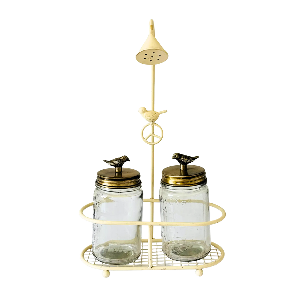 Bird Mason Glass Jars
