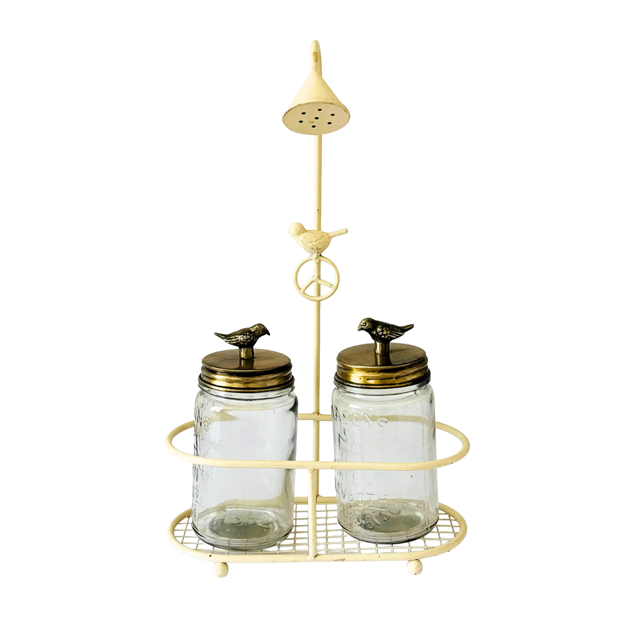 Bird Mason Glass Jars