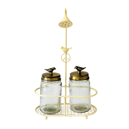 Bird Mason Glass Jars