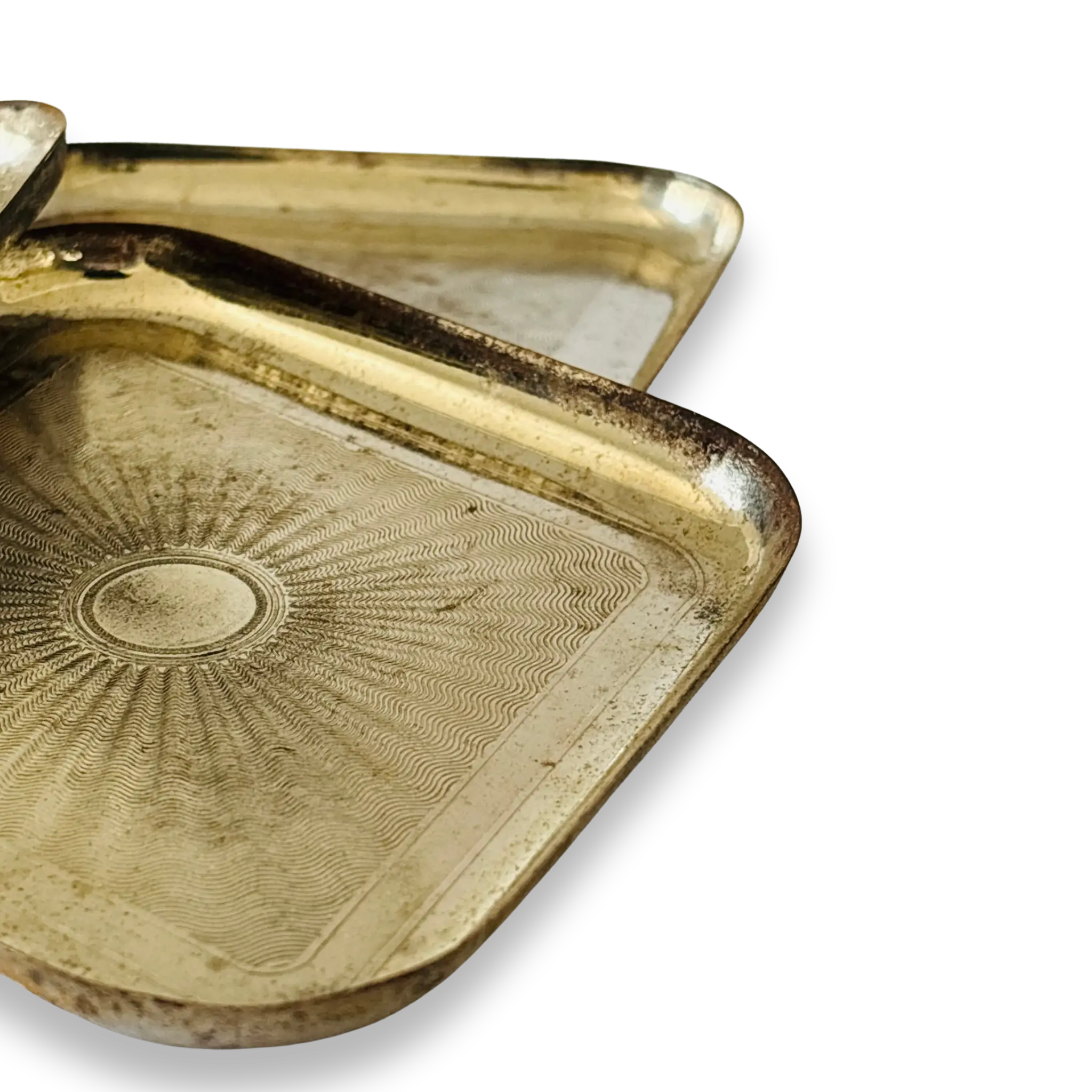 Vintage Brass Trinket Platter – Set of 2 Decorative Jewelry Trays