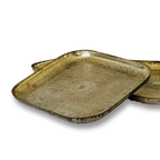 Vintage Brass Trinket Platter – Set of 2 Decorative Jewelry Trays
