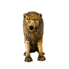 Antique 1800s Brass Lion Figurine – Rare Single-Piece Collectible